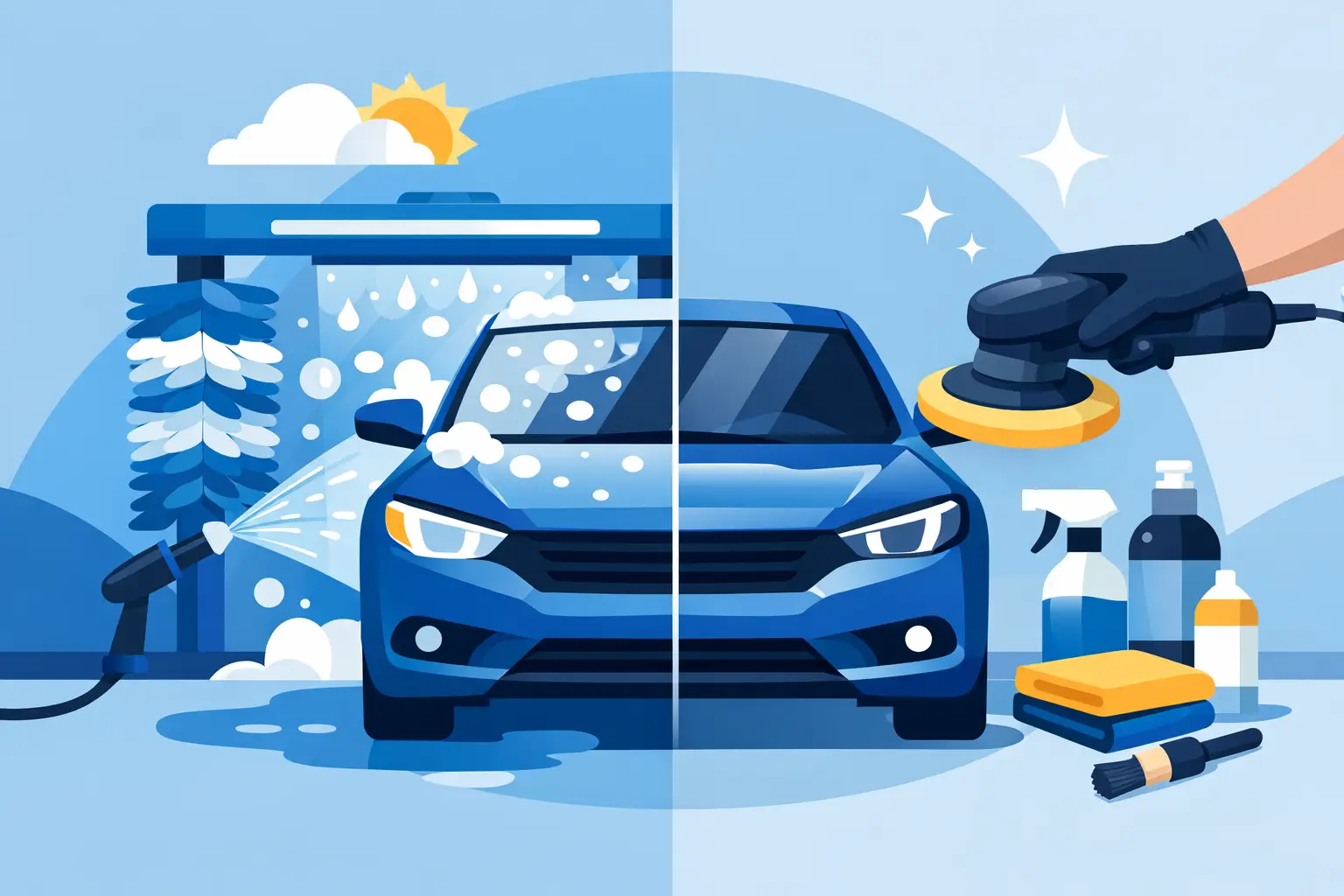 Car Wash vs Detailing: What Your Car Needs