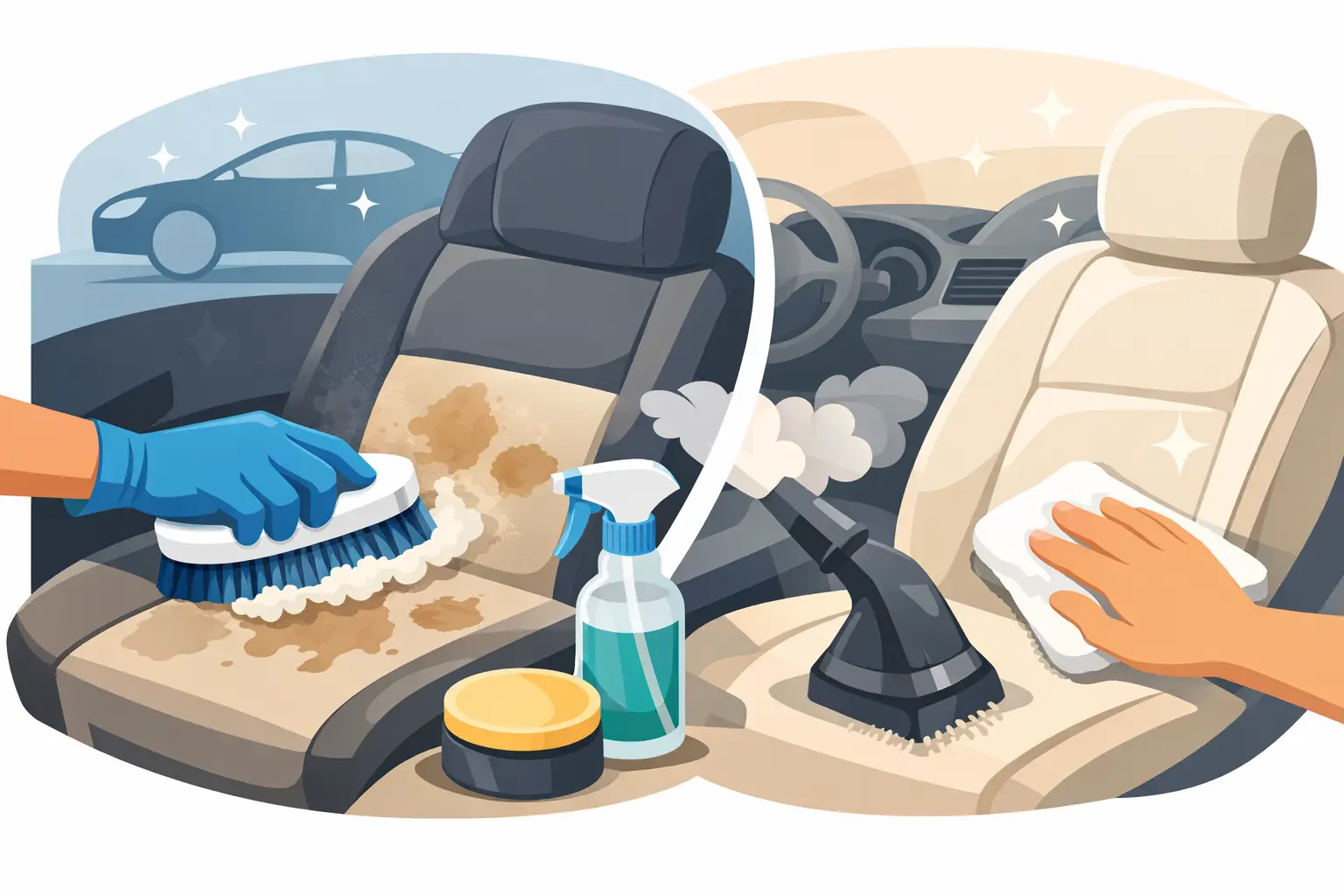 Interior Car Detailing for Stains That Last